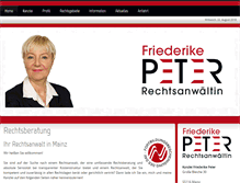 Tablet Screenshot of peter-rechtsanwalt-mainz.de
